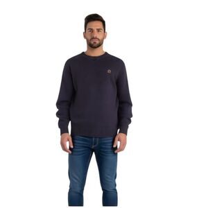 Tommy Hilfiger Men's Navy Blue Cotton Sweater Small‎ Crewneck Pullover